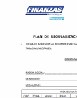 FICHA MODELO ADHESION PLAN TASAS MUNICIPALES